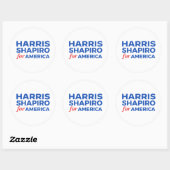 HARRIS SHAPIRO VOOR AMERIKA RONDE STICKER (Vel)