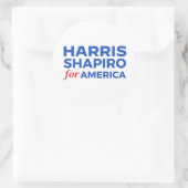 HARRIS SHAPIRO VOOR AMERIKA RONDE STICKER (Tas)