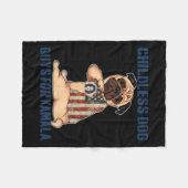 Harris Tattoo Kinderloze Hond Dames Kerels Stemmen Fleece Deken (Voorkant (Horizontaal))