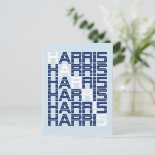 harris tekststacks briefkaart (Staand voorkant)