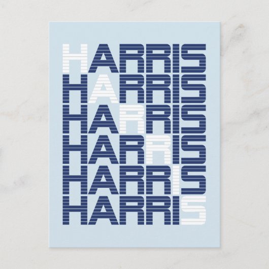 harris tekststacks briefkaart (Voorkant)