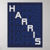 HARRIS-tekststacks Poster (Voorkant)