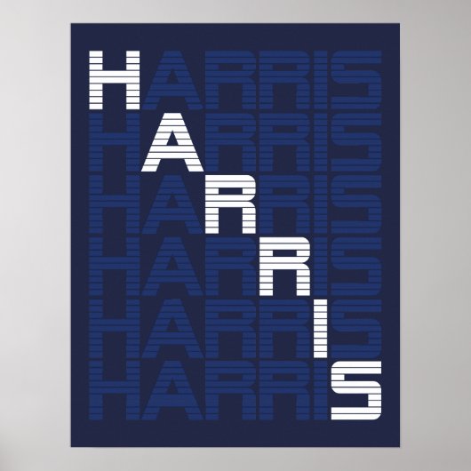 HARRIS-tekststacks Poster (Voorkant)