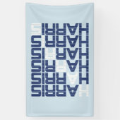 harris tekststacks spandoek (Verticaal)