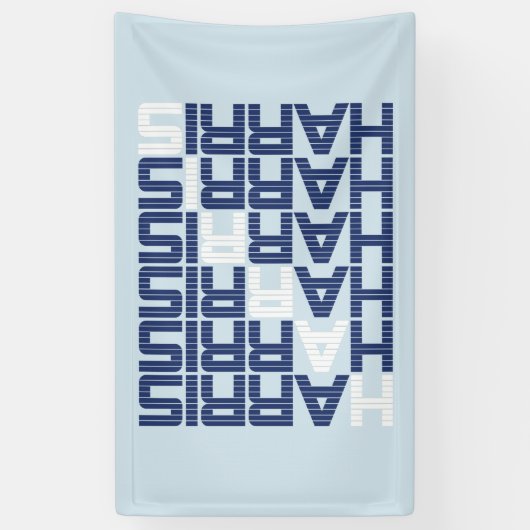 harris tekststacks spandoek (Verticaal)