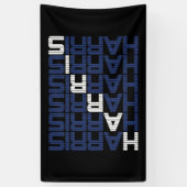 harris tekststacks spandoek (Verticaal)