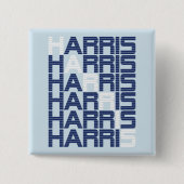 HARRIS-tekststacks Vierkante Button 5,1 Cm (Voorkant)