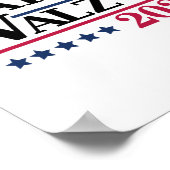 Harris Tim Waltz 2024 Verkiezingen Poster (Hoek)