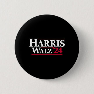 Harris Tim Walz 2024 24 Voor President Brat Usa T- Ronde Button 5,7 Cm