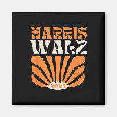 Harris Tim Walz 2024 Verkiezing 2024 Harris Waltz Magneet (Voorkant)