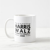 Harris Tim Walz 2024 We gaan niet terug Koffiemok (Links)