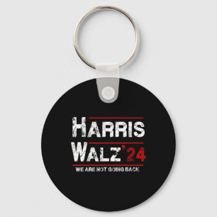 Harris Tim Walz 2024 We Gaan Niet Terug Verkiezing Sleutelhanger