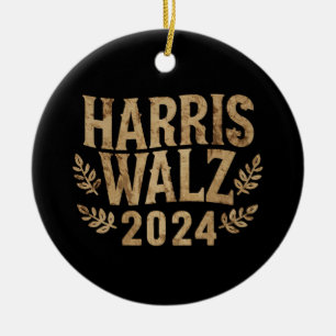 Harris Tim Walz Crest  Harris Waltz 2024 Keramisch Ornament