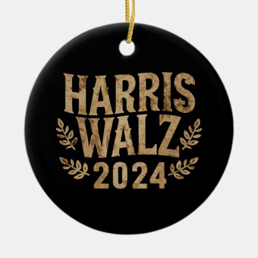 Harris Tim Walz Crest  Harris Waltz 2024 Keramisch Ornament (Voorkant)