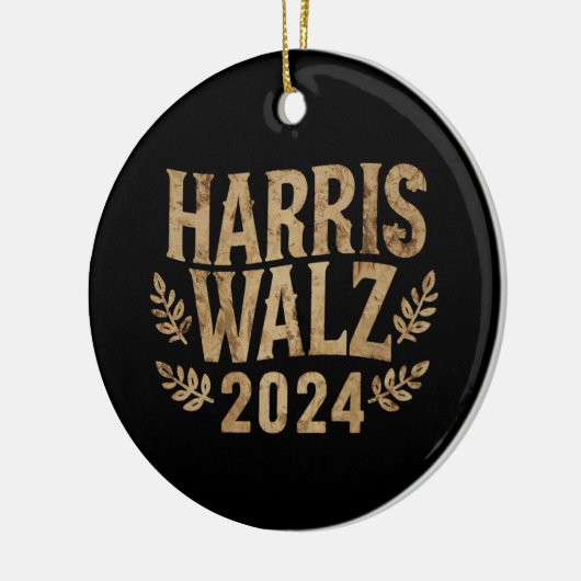 Harris Tim Walz Crest  Harris Waltz 2024 Keramisch Ornament (Links)