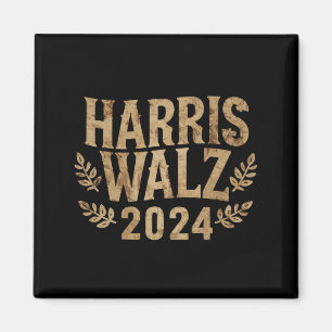 Harris Tim Walz Crest  Harris Waltz 2024 Magneet