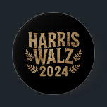Harris Tim Walz Crest  Harris Waltz 2024 Ronde Button 7,6 Cm<br><div class="desc">Harris Tim Walz Crest  Harris Waltz 2024</div>