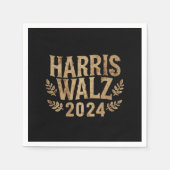 Harris Tim Walz Crest Harris Waltz 2024 Servet (Voorkant)