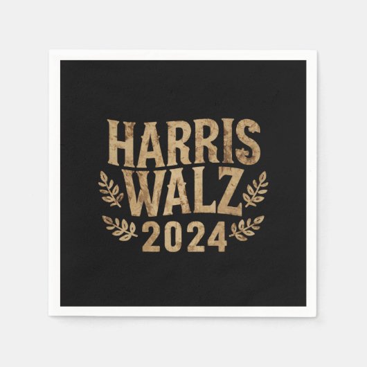 Harris Tim Walz Crest Harris Waltz 2024 Servet (Voorkant)