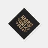 Harris Tim Walz Crest Harris Waltz 2024 Servet (Hoek)