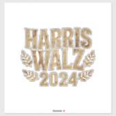 Harris Tim Walz Crest Harris Waltz 2024 Sticker (Vel)