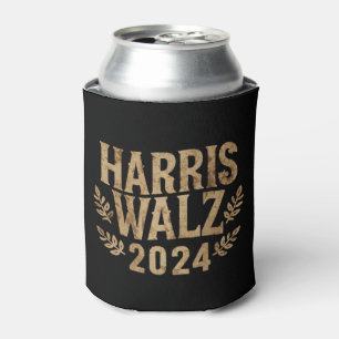 Harris Tim Walz Crest Vintage Harris Waltz 2024 Blikjeskoeler