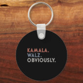 Harris Tim Walz stemt voor Harris Waltz 2024 Sleutelhanger (Voorkant)