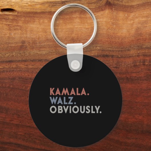 Harris Tim Walz stemt voor Harris Waltz 2024 Sleutelhanger (Voorkant)
