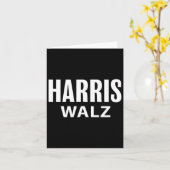Harris Tim Walz Waltz Apparel Kaart (Gele Bloem)