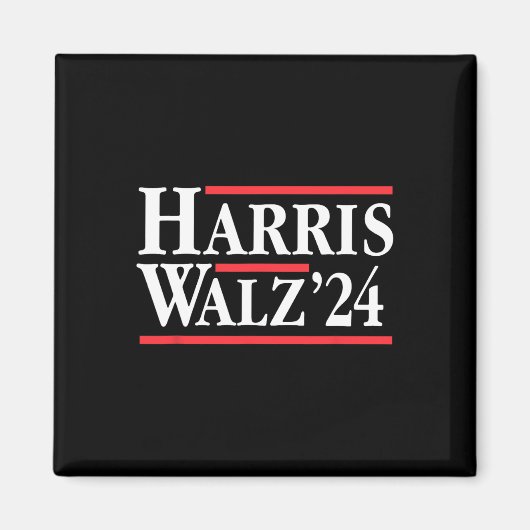 Harris Tim WAlzheimer 2024 Democratisch Ticket 1 Magneet (Voorkant)
