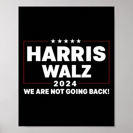 Harris Tim WAlzheimer Waltz 2024 We gaan niet Poster (Voorkant)