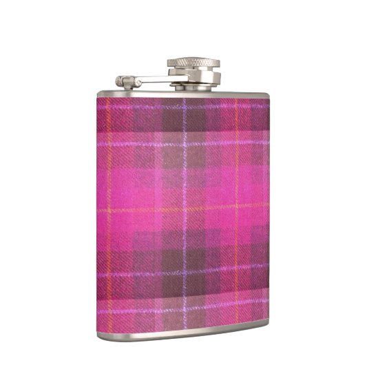 Harris Tweed Pink Pset Pattern Heupfles (Rechts)