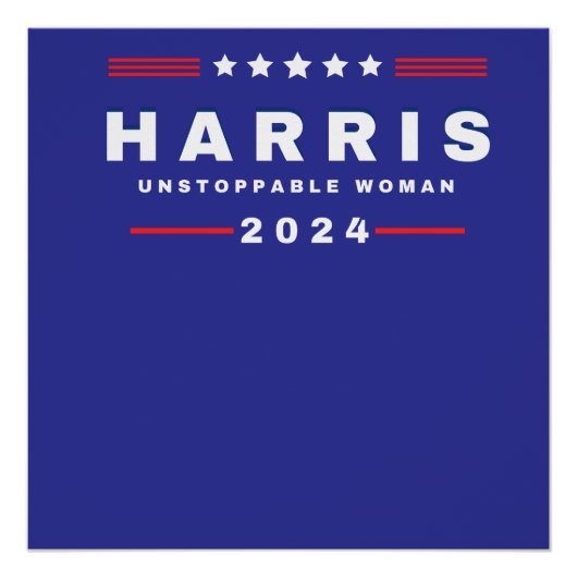 Harris Unstoppable Women | Verkiezingen 2024 Perfect Poster (Voorkant)