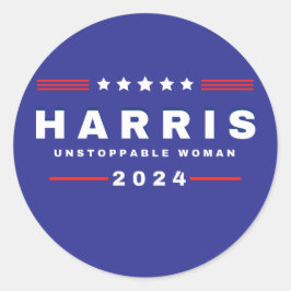 Harris Unstoppable Women | Verkiezingen 2024 Ronde Sticker
