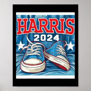 Harris Verkiezing Sneakers 2024 President Comma La Poster