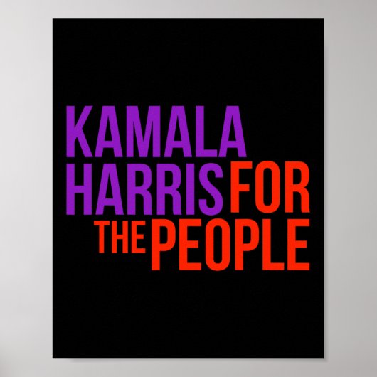 Harris voor de mensen Shirt Kamala 2020 Poster (Voorkant)