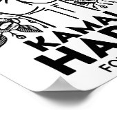 Harris Voor Het Volk Retro Wilde Bloem Poster (Hoek)