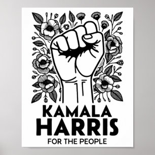 Harris Voor Het Volk Retro Wilde Bloem Poster