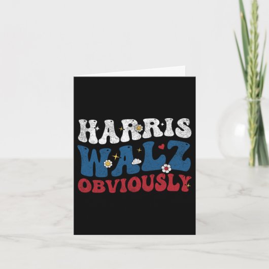 Harris Voor President 2024 Kaart (Voorkant)