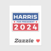 Harris voor President 2024 Sticker (Vel)