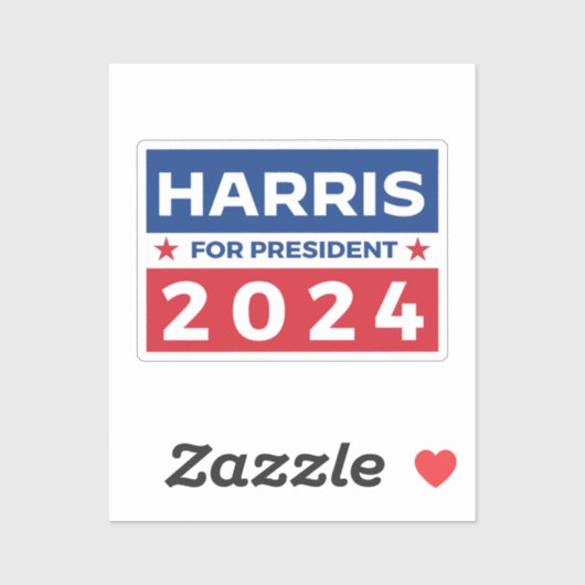 Harris voor President 2024 Sticker (Vel)