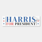 Harris voor President 2024 Verkiezing Bumpersticke Bumpersticker (Voorkant)