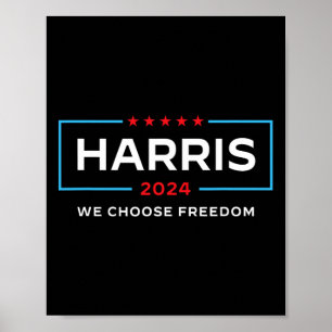 Harris Voor President 2024 Verkiezing We Kiezen Vr Poster