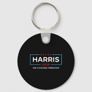 Harris voor President 2024 Verkiezingen kiezen we  Sleutelhanger