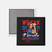 Harris voor President 2024 We Can Do It! Magneet (Voorkant / Achterkant)