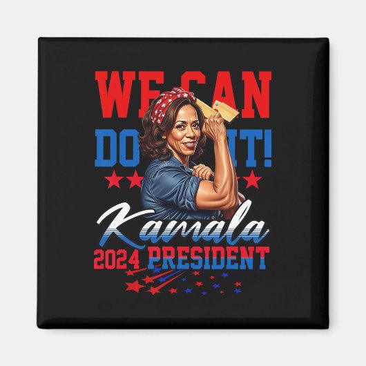 Harris voor President 2024 We Can Do It! Magneet (Voorkant)