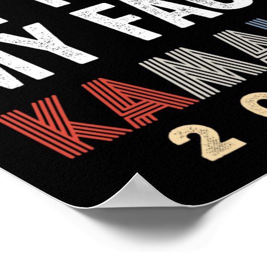 Harris voor President 2024 "Zeg het tegen mijn gez Poster (Hoek)