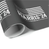 Harris voor President Democraten Verkiezing Amerik Cadeaupapier (Rol Hoek)