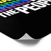 Harris voor President LGBT Gay Pride Rainbow Poster (Hoek)