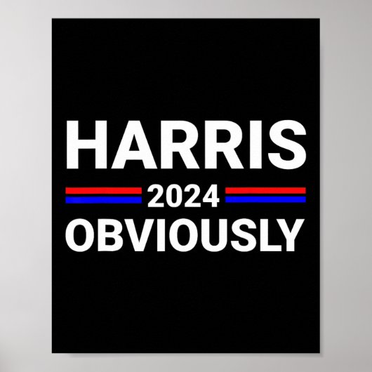 Harris voor President natuurlijk 2 Poster (Voorkant)